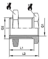 Male Bulkhead Straight Threaded Fittings, Brass Pipe Fittings, Brass Hose Fittings, Brass Air Connector, Brass BSP Fittings